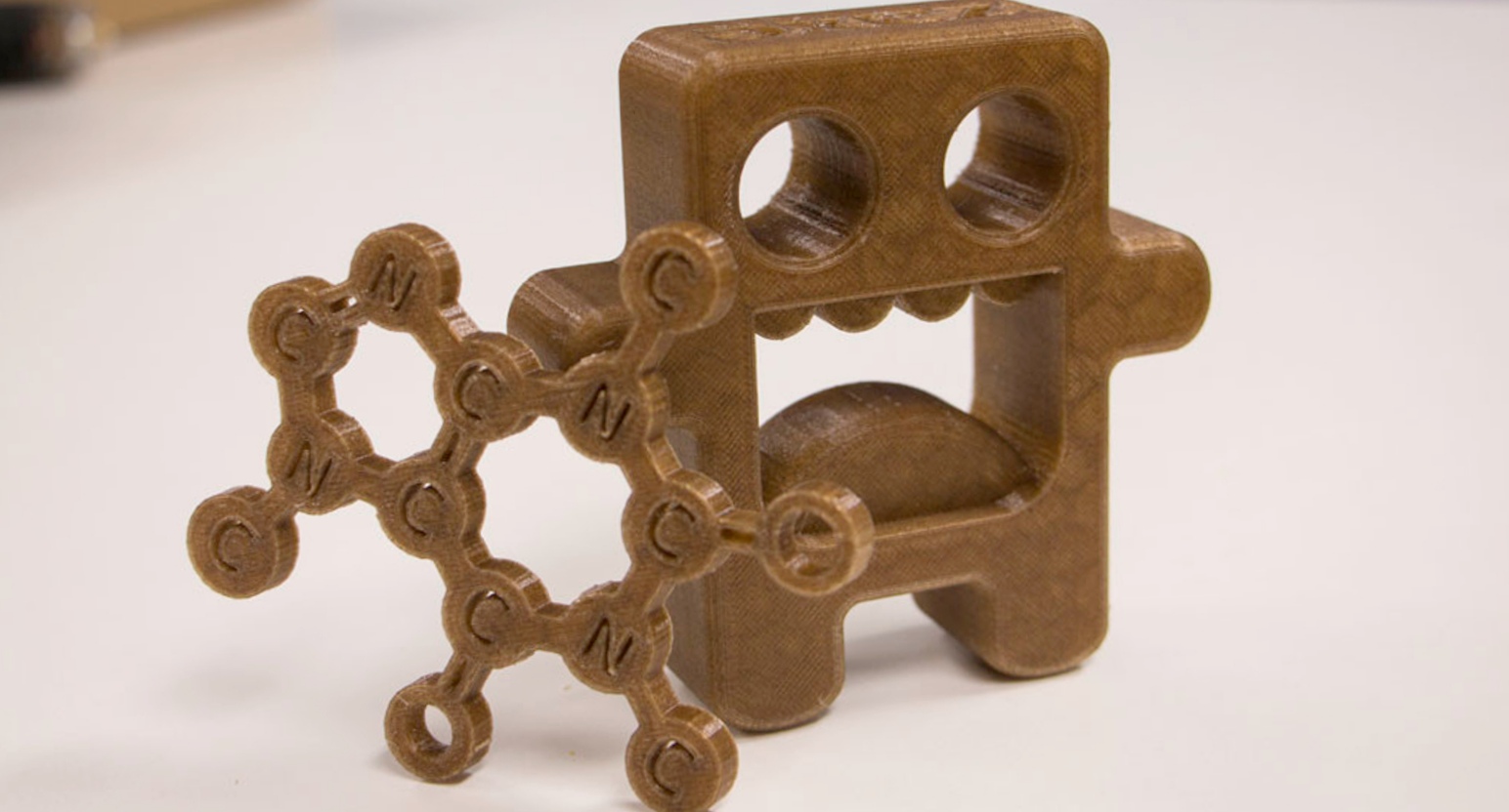 3D печать переработанной кофейной гущей