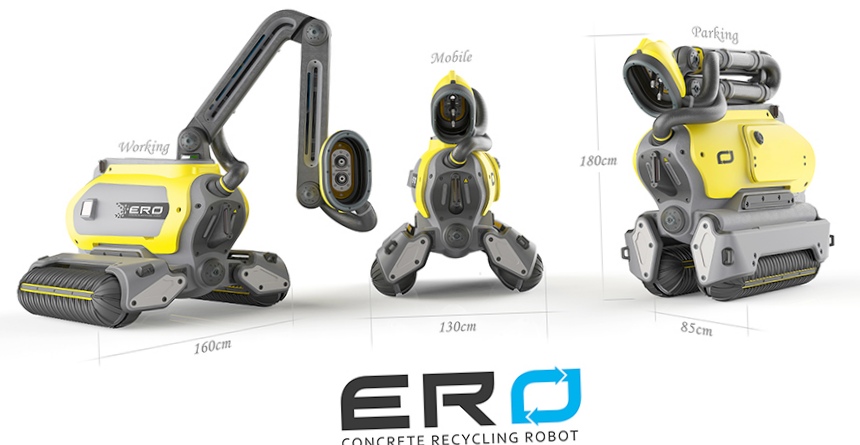 Ero – робот для экологичной переработки железобетонных зданий