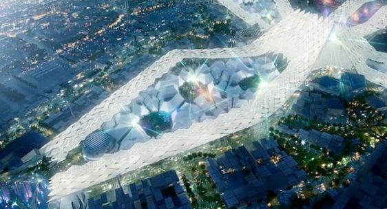«Хрустальный дворец» экспо-2020 будет виден из космоса