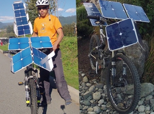 Электрический велосипед на солнечной энергии