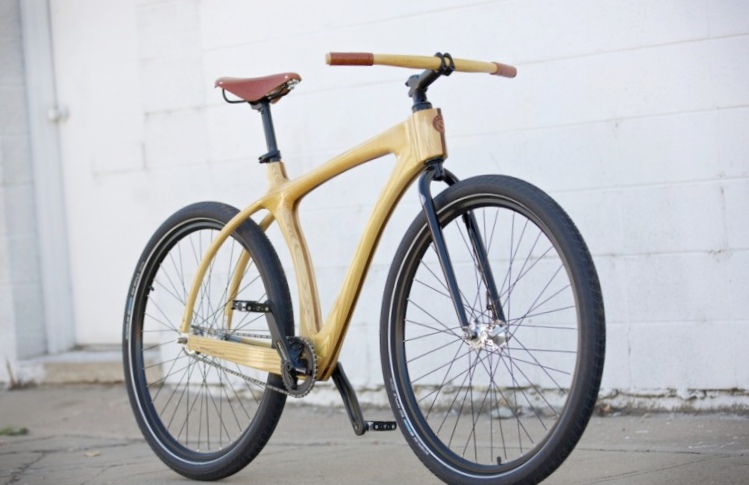 Может ли зеленое стать еще зеленее? деревянный велосипед woody scorcher