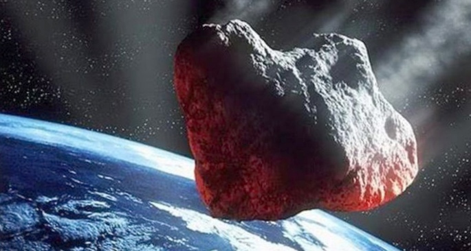 Надвигающийся на землю астероид (фото)