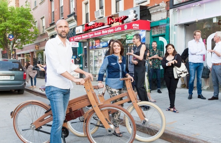 Первый в мире деревянный электрический велосипед представлен в бруклине