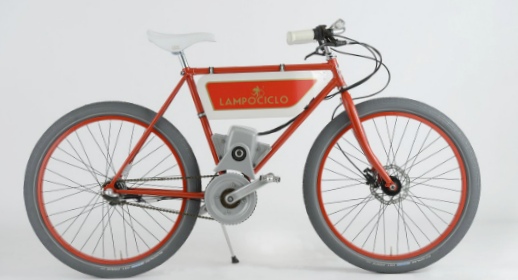 Ретро-велосипед на электротяге lampociclo